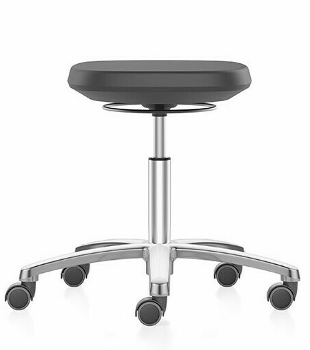 Bimos Labsit Stool pyörällinen jakkara, musta istuin