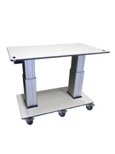 VISU EQ laiteasema, alla pyörät / equipment station on wheels