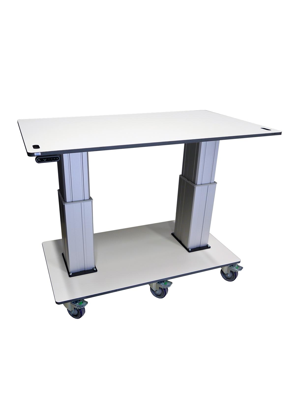 VISU EQ laiteasema, alla pyörät / equipment station on wheels